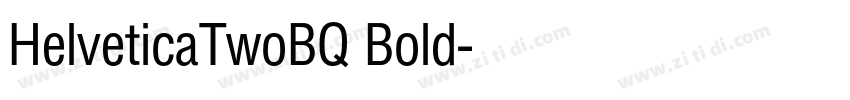 HelveticaTwoBQ Bold字体转换